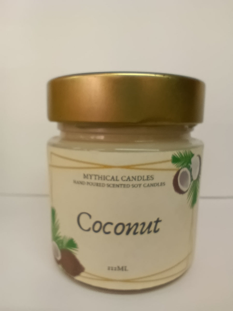 Χειροποίητο Κερί Σόγιας Coconut (Καρύδα) 212ml