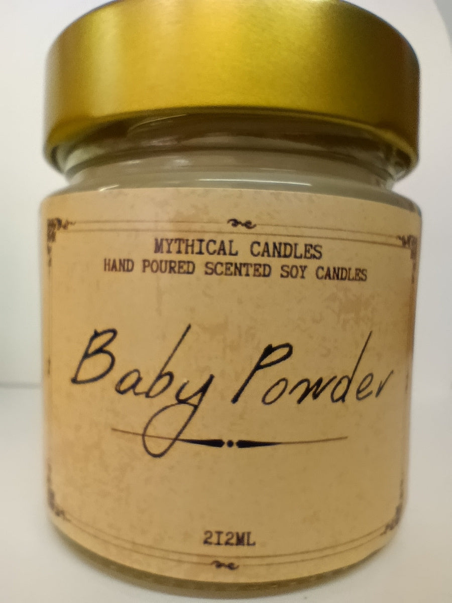 Χειροποίητο Κερί Σόγιας Baby Powder (Πούδρα) 212ml