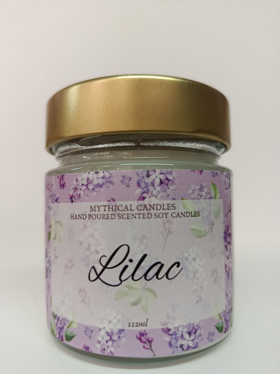 Χειροποίητο Κερί Σόγιας Lilac (Πασχαλιά )212ml
