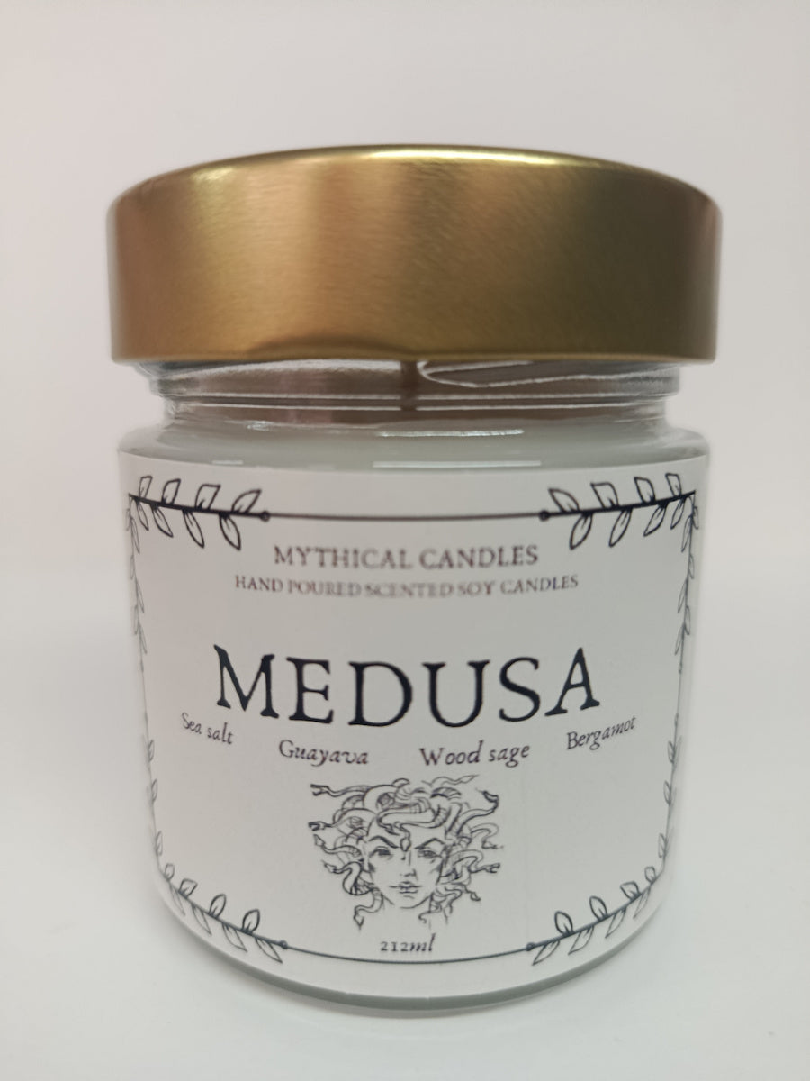Χειροποίητο Κερί σόγιας Medusa 212ml
