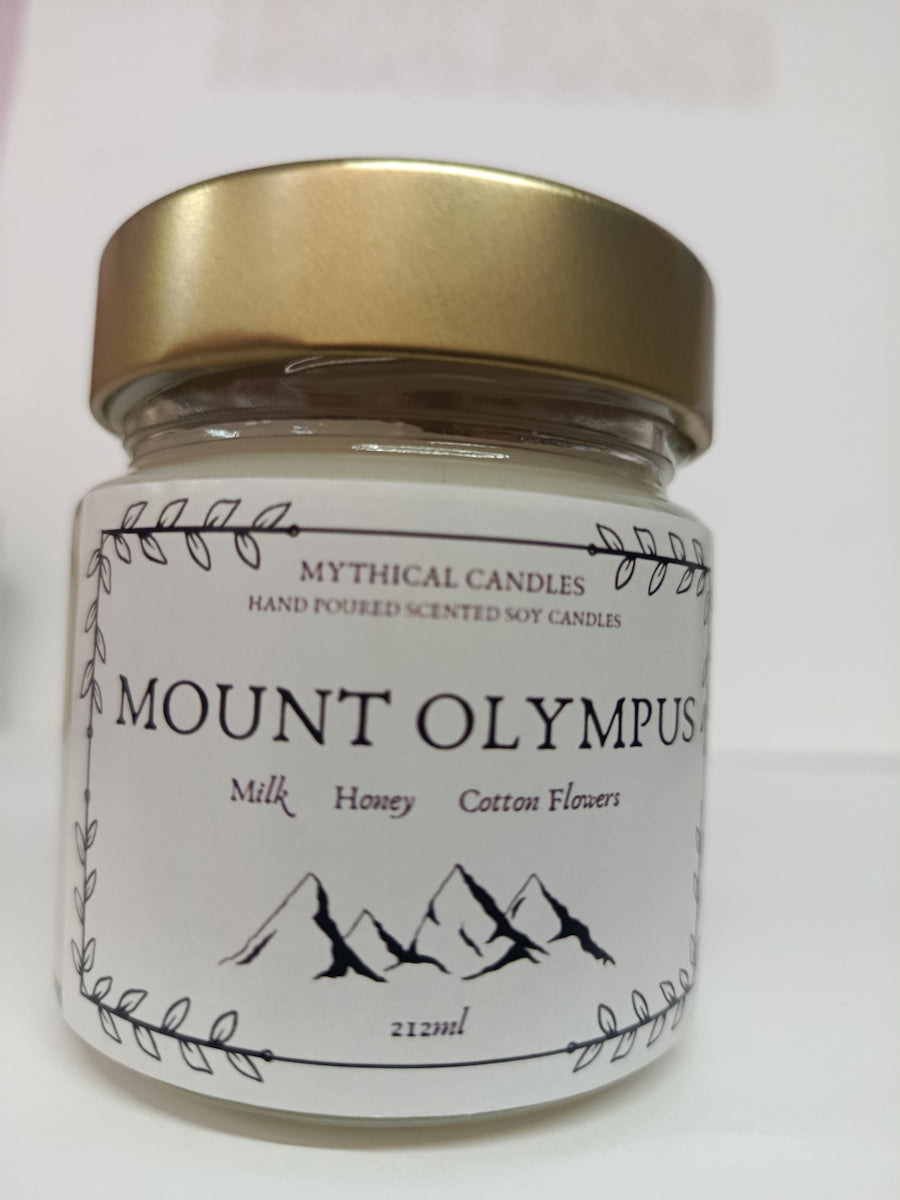 Χειροποίητο Κερί σόγιας Mount Olympus 212ml