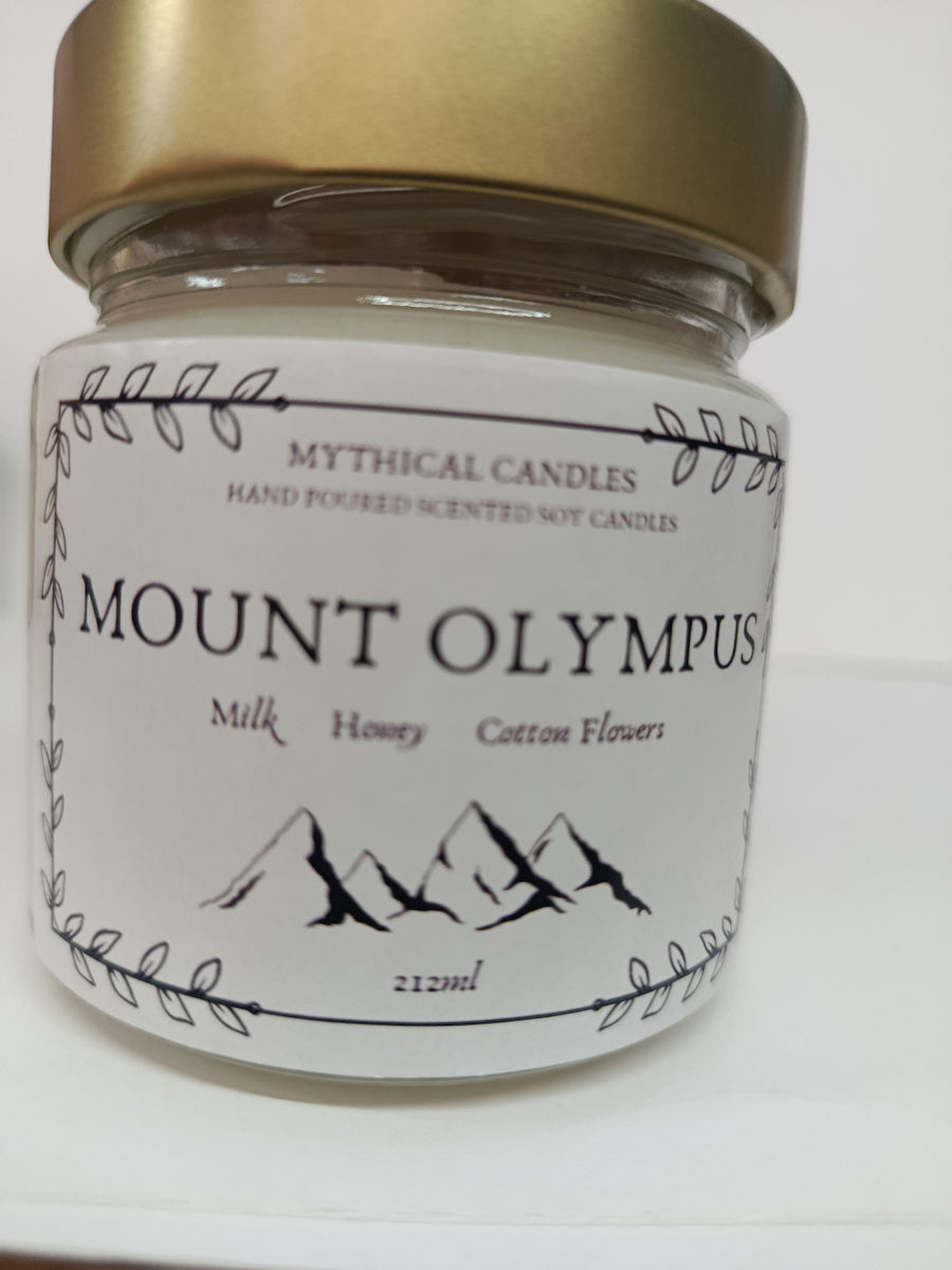 Χειροποίητο Κερί σόγιας Mount Olympus 212ml