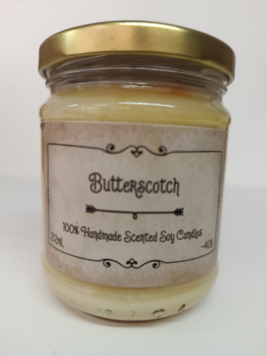 Χειροποίητο Κερί σόγιας Butterscotch 212ml