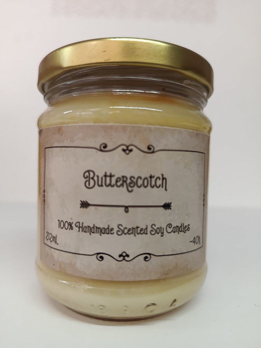 Χειροποίητο Κερί σόγιας Butterscotch 212ml