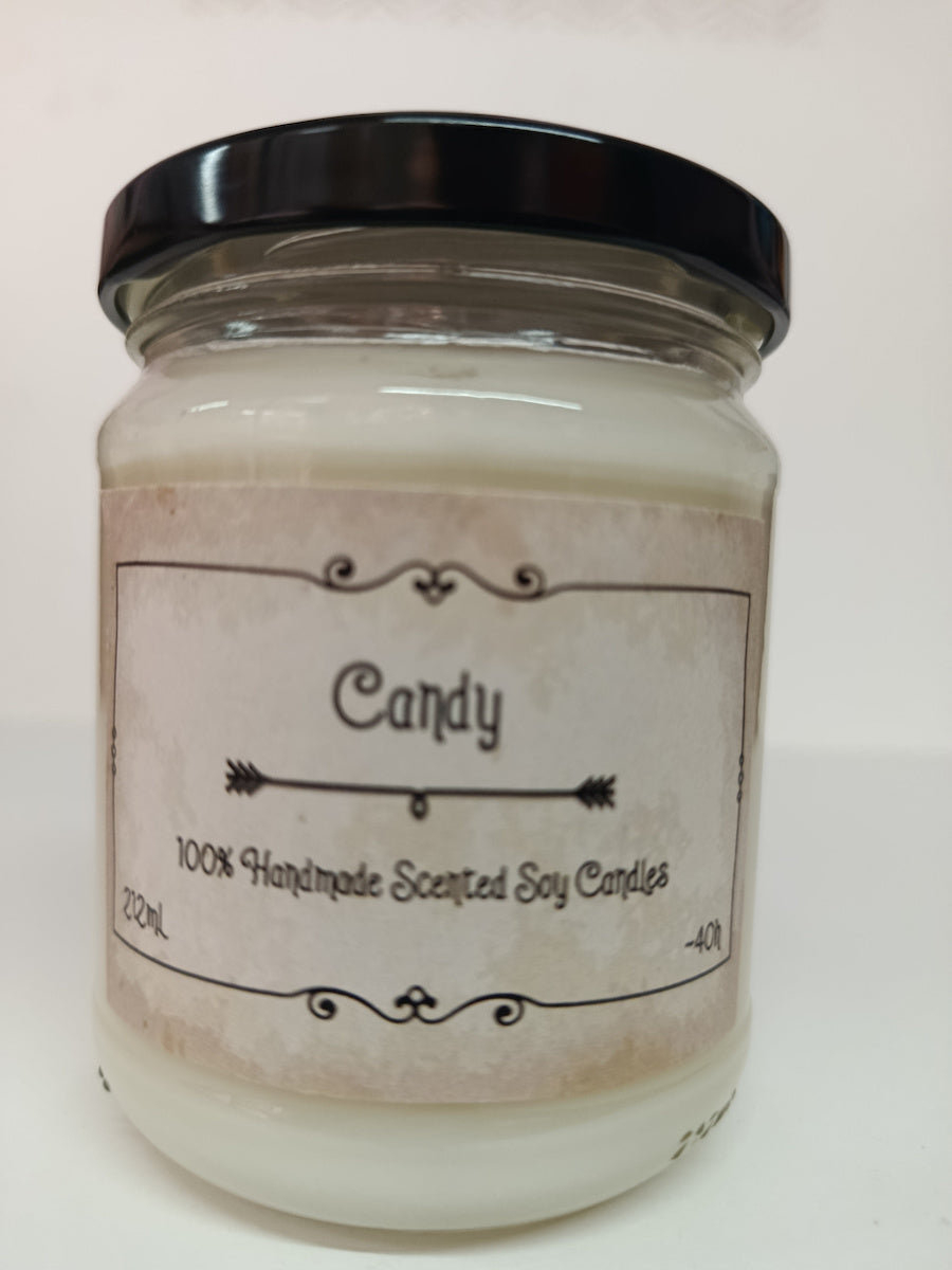 Χειροποίητο Κερί Σόγιας Candy (Ζαχαρωτά) 212ml