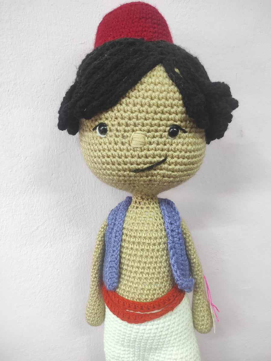 Χειροποίητο πλεκτό κουκλάκι τύπου Αλλαντίν