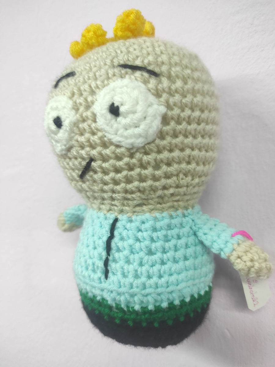 Χειροποίητο πλεκτό κουκλάκι τύπου Butters από Southpark