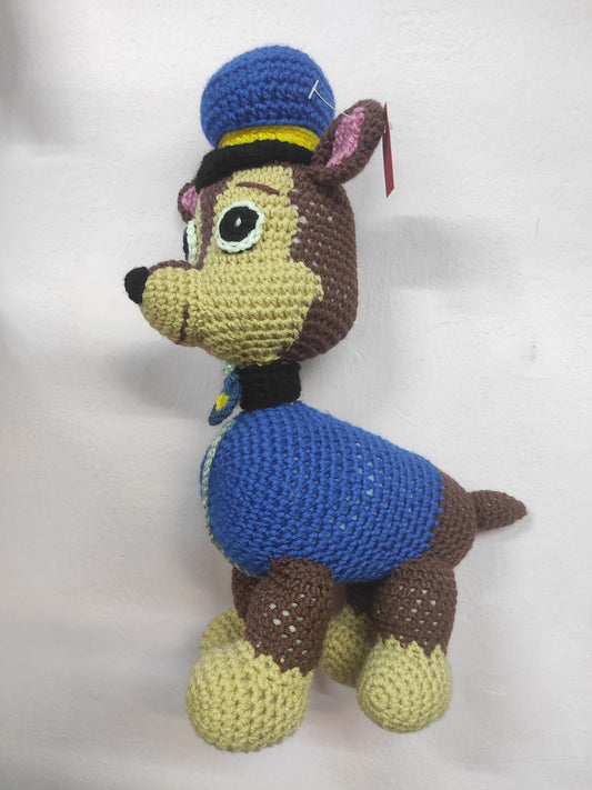 Χειροποίητο πλεκτό κουκλάκι τύπου Pew από Paw Patrol