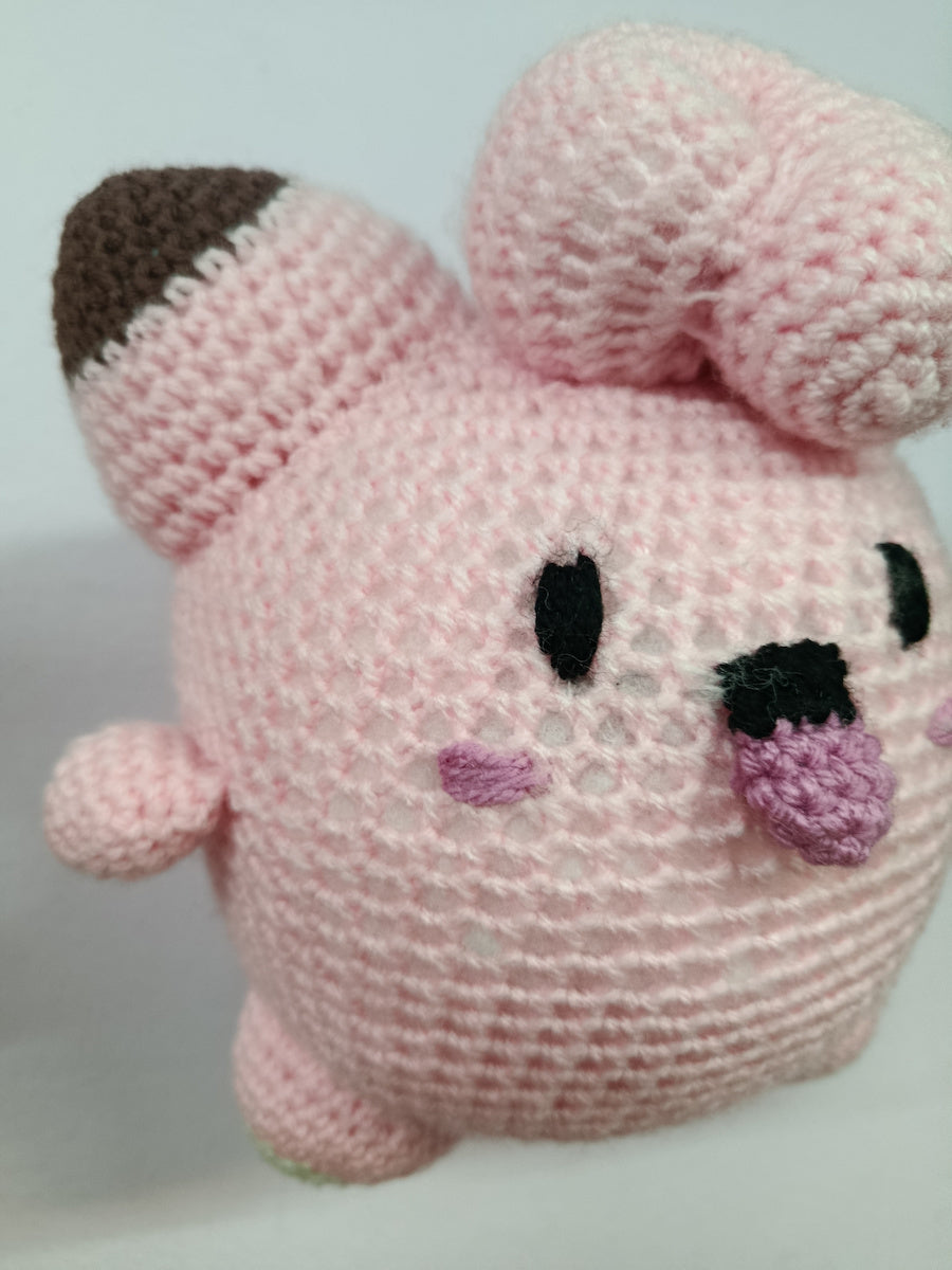 Χειροποίητο πλεκτό κουκλάκι τύπου Clefairy