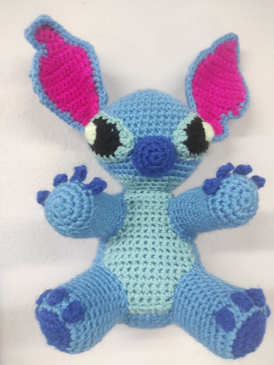 Χειροποίητο πλεκτό κουκλάκι τύπου Stitch