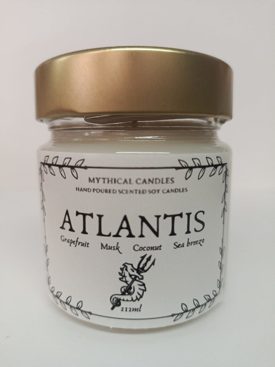 Χειροποίητο Κερί Σόγιας Atlantis  212ml