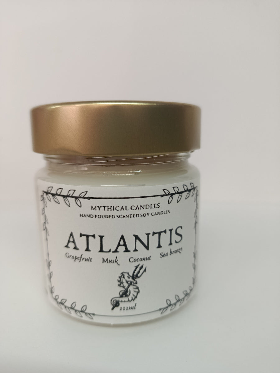 Χειροποίητο Κερί Σόγιας Atlantis  212ml