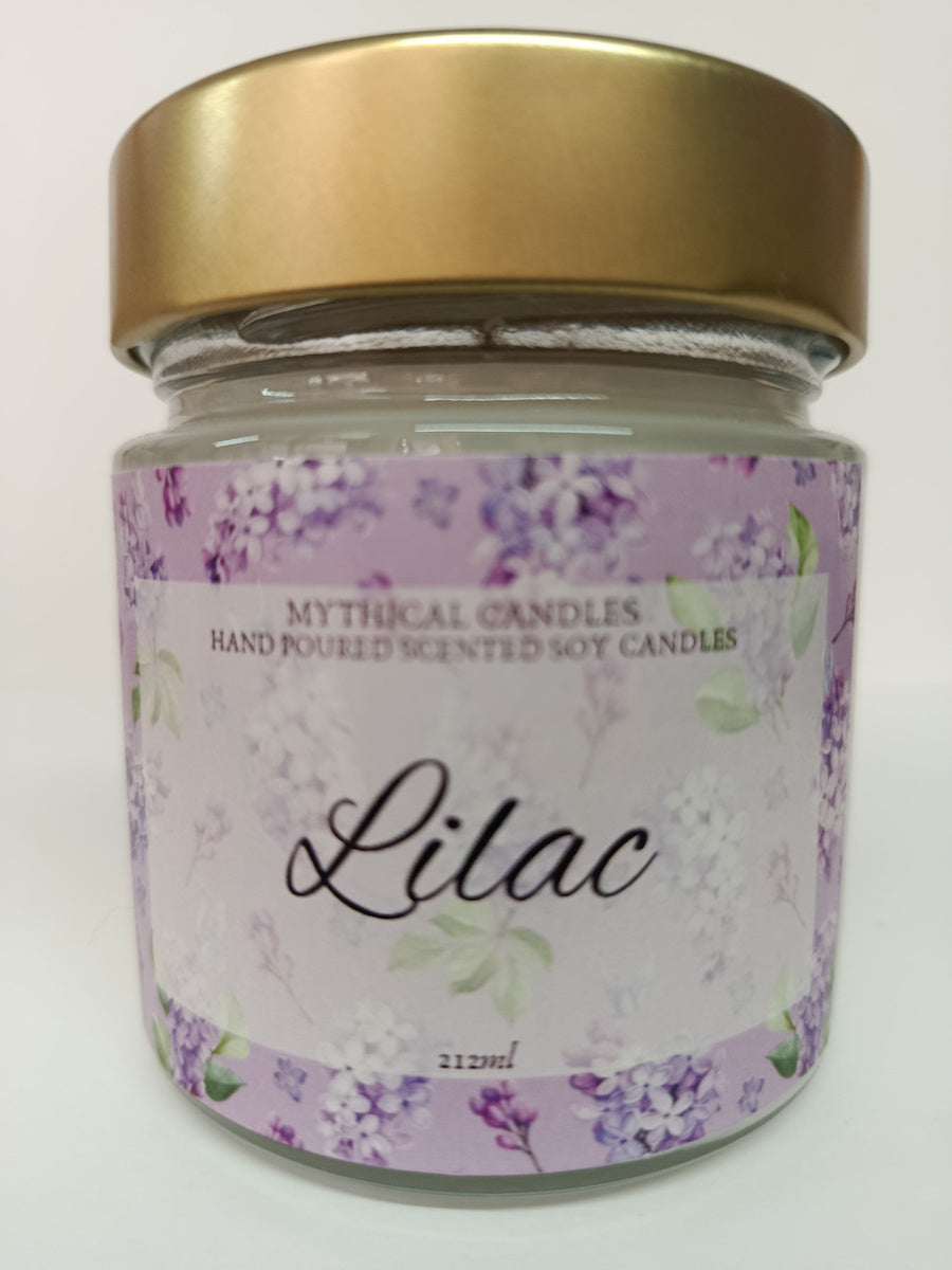 Χειροποίητο Κερί Σόγιας Lilac (Πασχαλιά )212ml