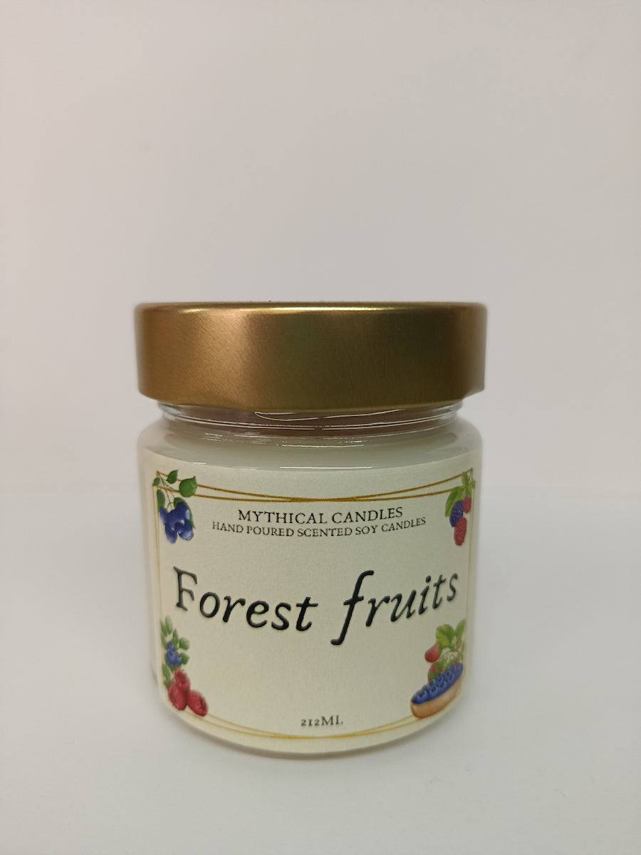 Χειροποίητο Κερί Σόγιας Forest Fruits (Φρούτα του Δάσους)212ml