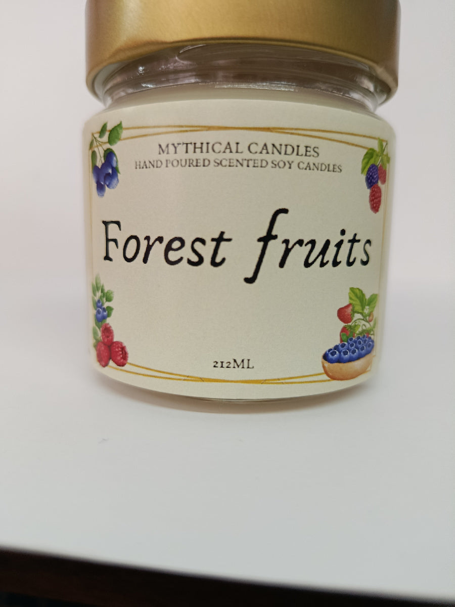 Χειροποίητο Κερί Σόγιας Forest Fruits (Φρούτα του Δάσους)212ml