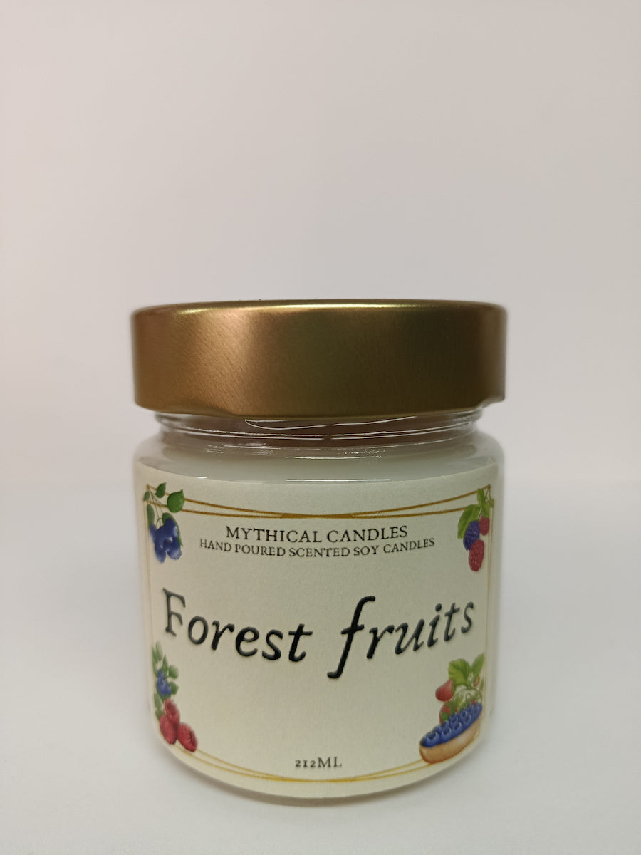 Χειροποίητο Κερί Σόγιας Forest Fruits (Φρούτα του Δάσους)212ml