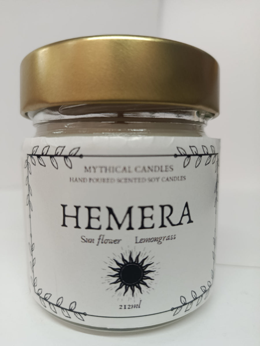Χειροποίητο Κερί Σόγιας Hemera 212ml