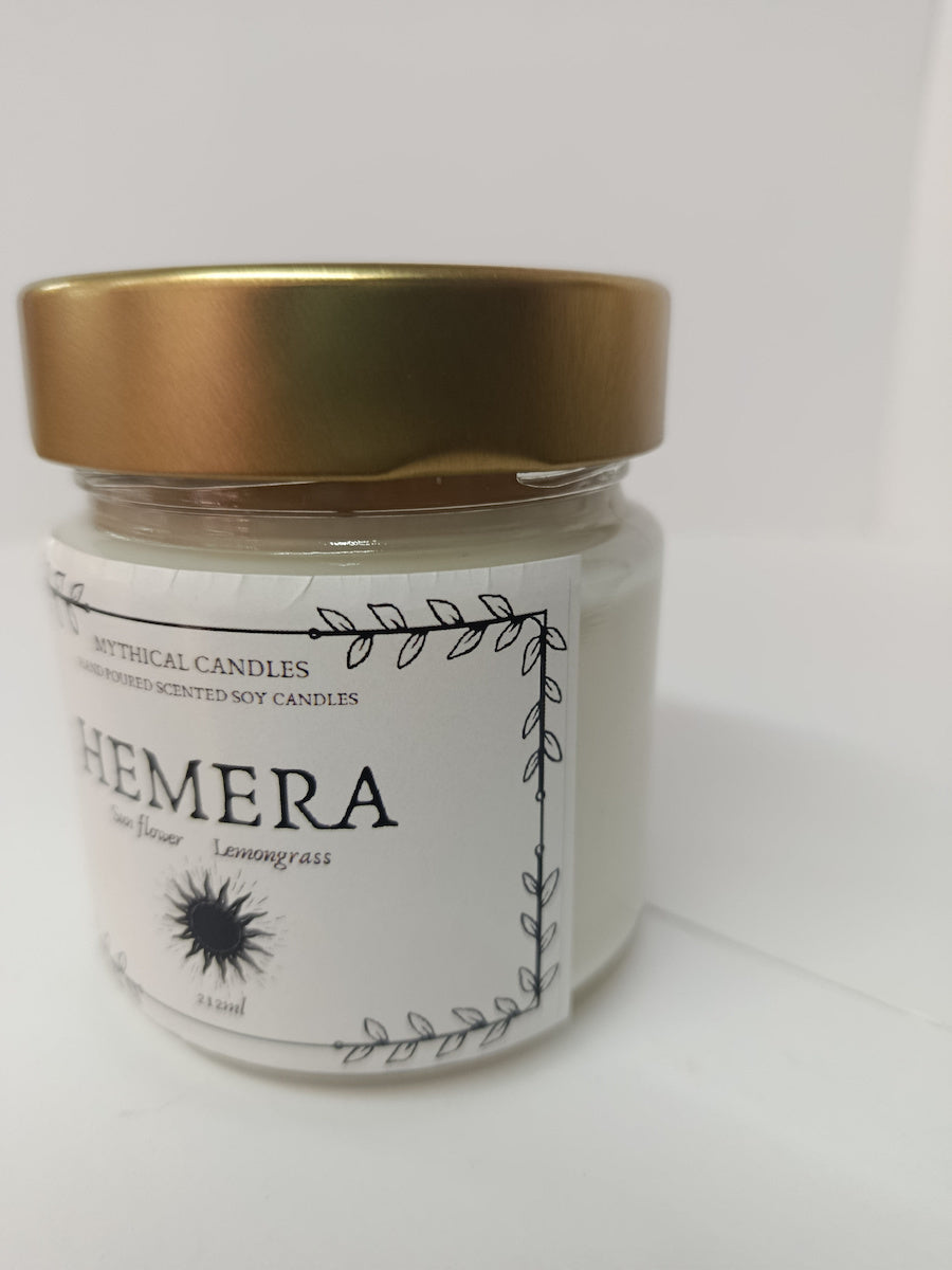 Χειροποίητο Κερί Σόγιας Hemera 212ml