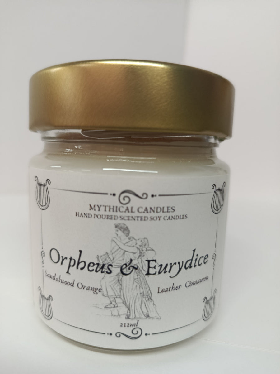 Χειροποίητο Κερί σόγιας Orpheus και Eurydice 212ml