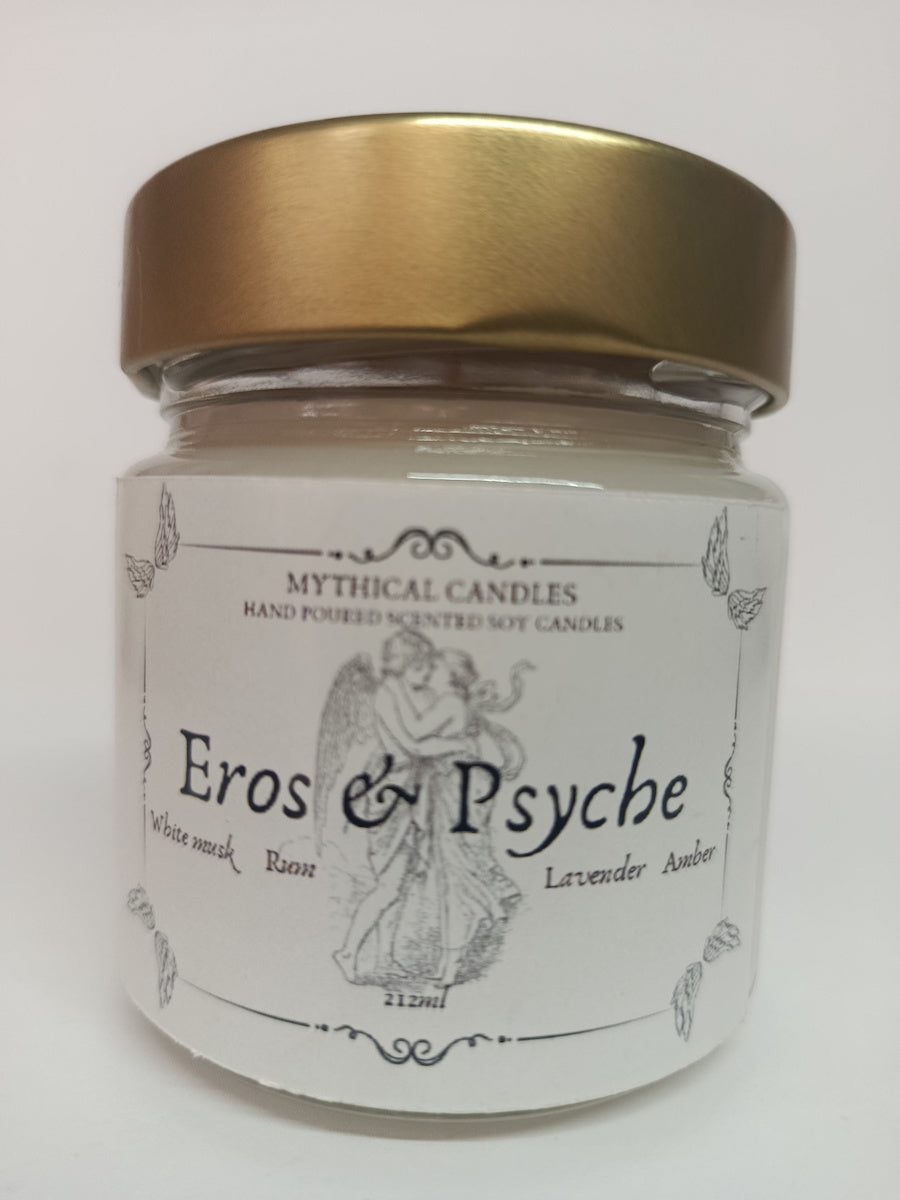 Χειροποίητο Κερί σόγιας Eros & Psyche 212ml