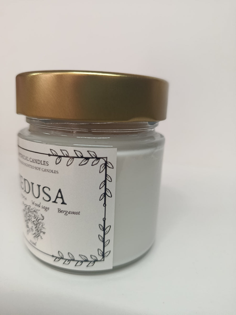 Χειροποίητο Κερί σόγιας Medusa 212ml