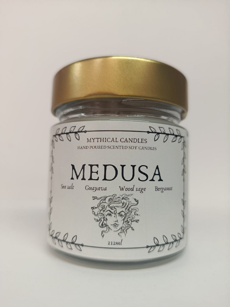 Χειροποίητο Κερί σόγιας Medusa 212ml