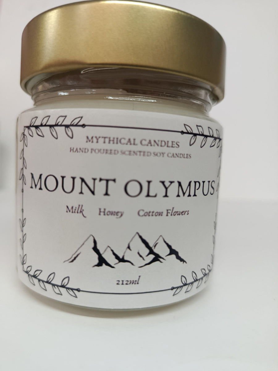 Χειροποίητο Κερί σόγιας Mount Olympus 212ml