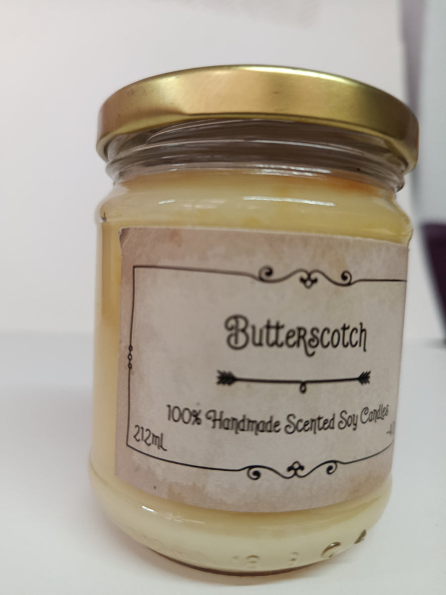 Χειροποίητο Κερί σόγιας Butterscotch 212ml