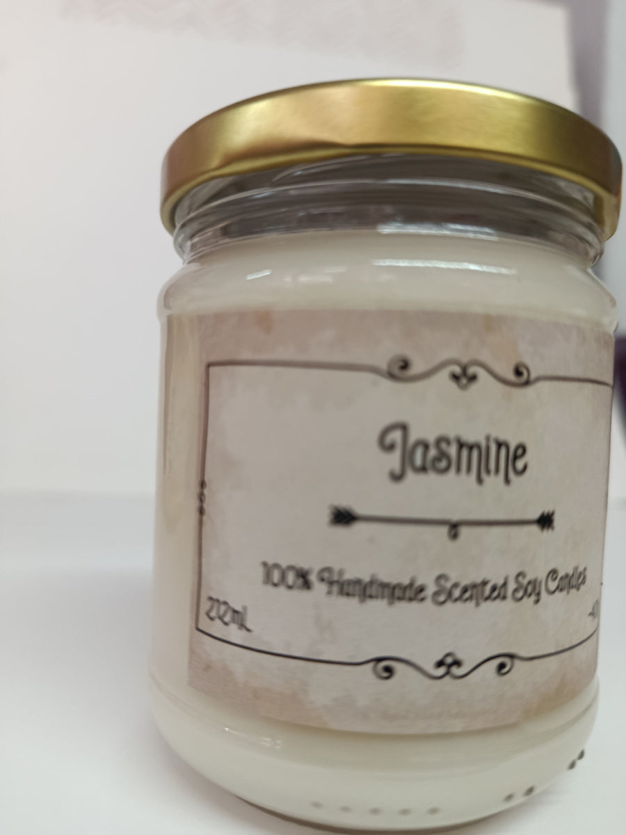 Χειροποίητο Κερί Σόγιας Jasmine (Γιασεμί)212ml