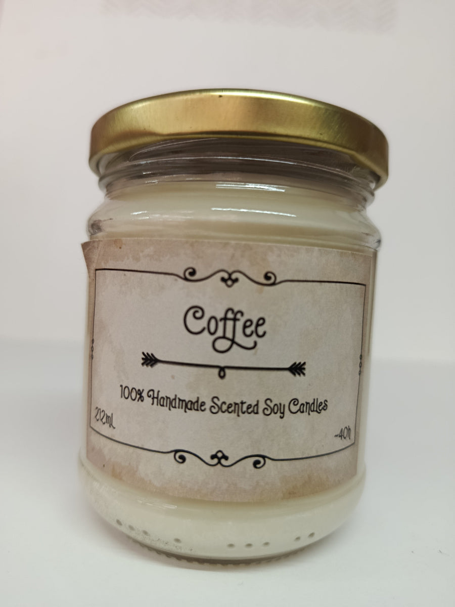 Χειροποίητο Κερί Σόγιας Coffee (Καφέ) 212ml