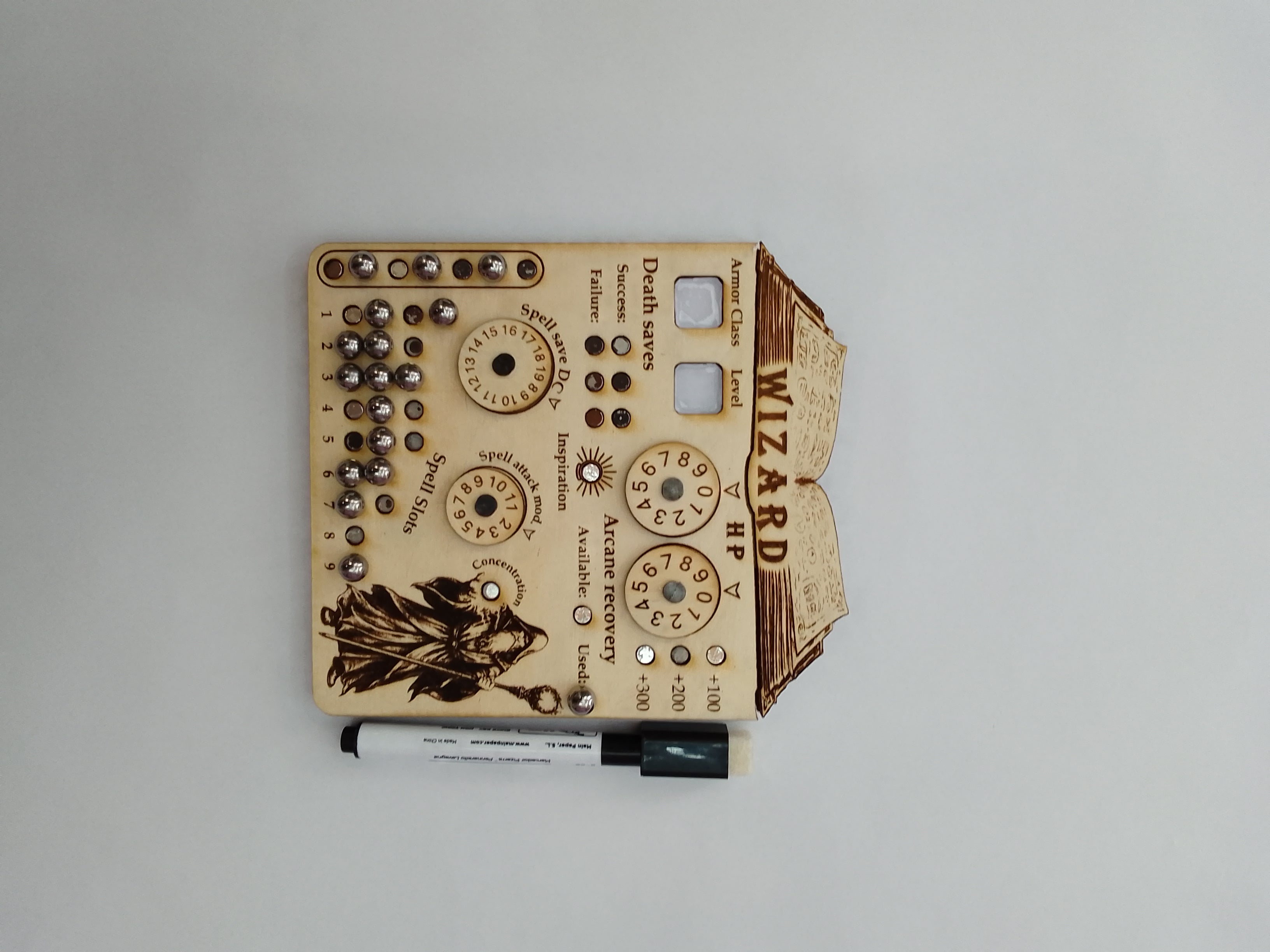 Χειροποίητο Status Boards Dangeons & Dragons Wizard