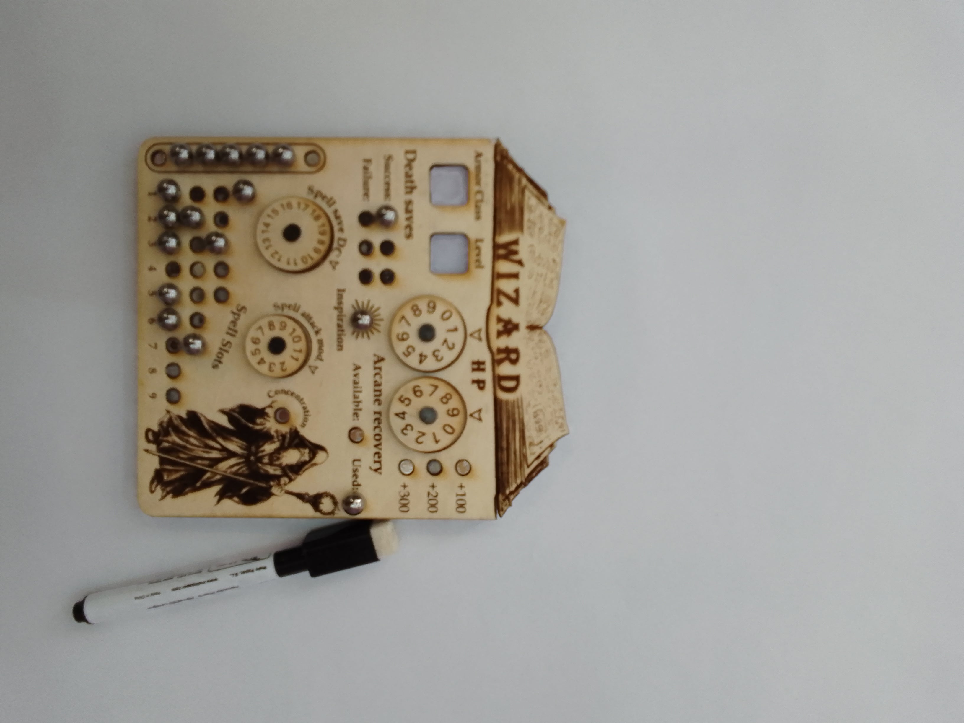 Χειροποίητο Status Boards Dangeons & Dragons Wizard