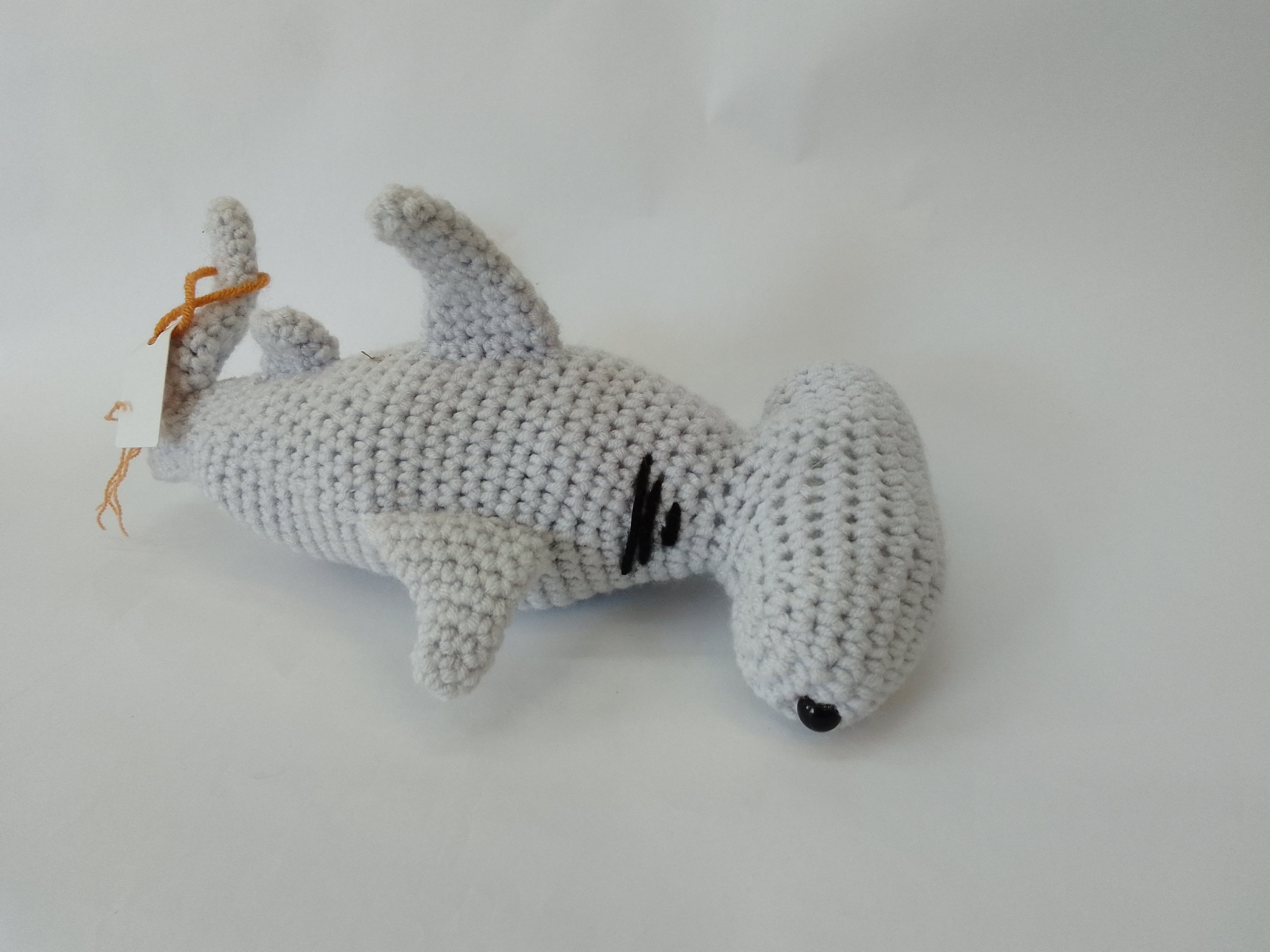 Χειροποίητο πλεκτό κουκλάκι γκρι Σφυροκέφαλος