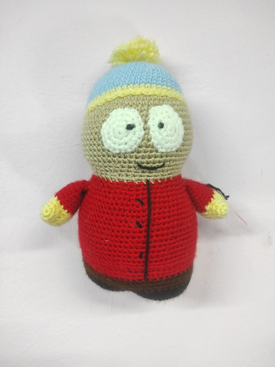 Χειροποίητο πλεκτό κουκλάκι τύπου Eric Cartman από Southpark