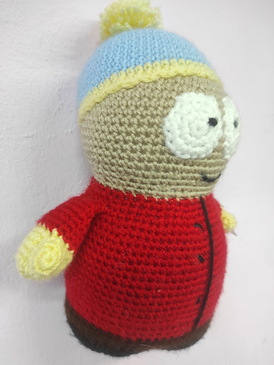 Χειροποίητο πλεκτό κουκλάκι τύπου Eric Cartman από Southpark