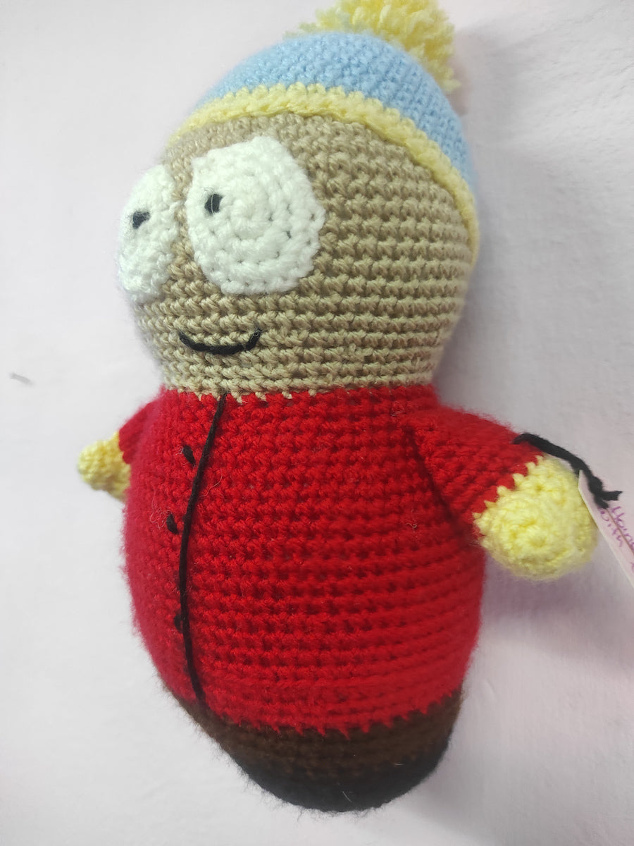 Χειροποίητο πλεκτό κουκλάκι τύπου Eric Cartman από Southpark