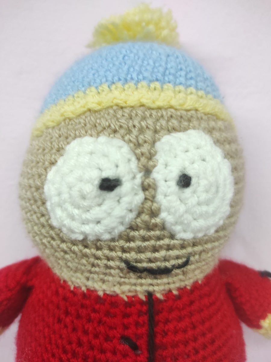 Χειροποίητο πλεκτό κουκλάκι τύπου Eric Cartman από Southpark