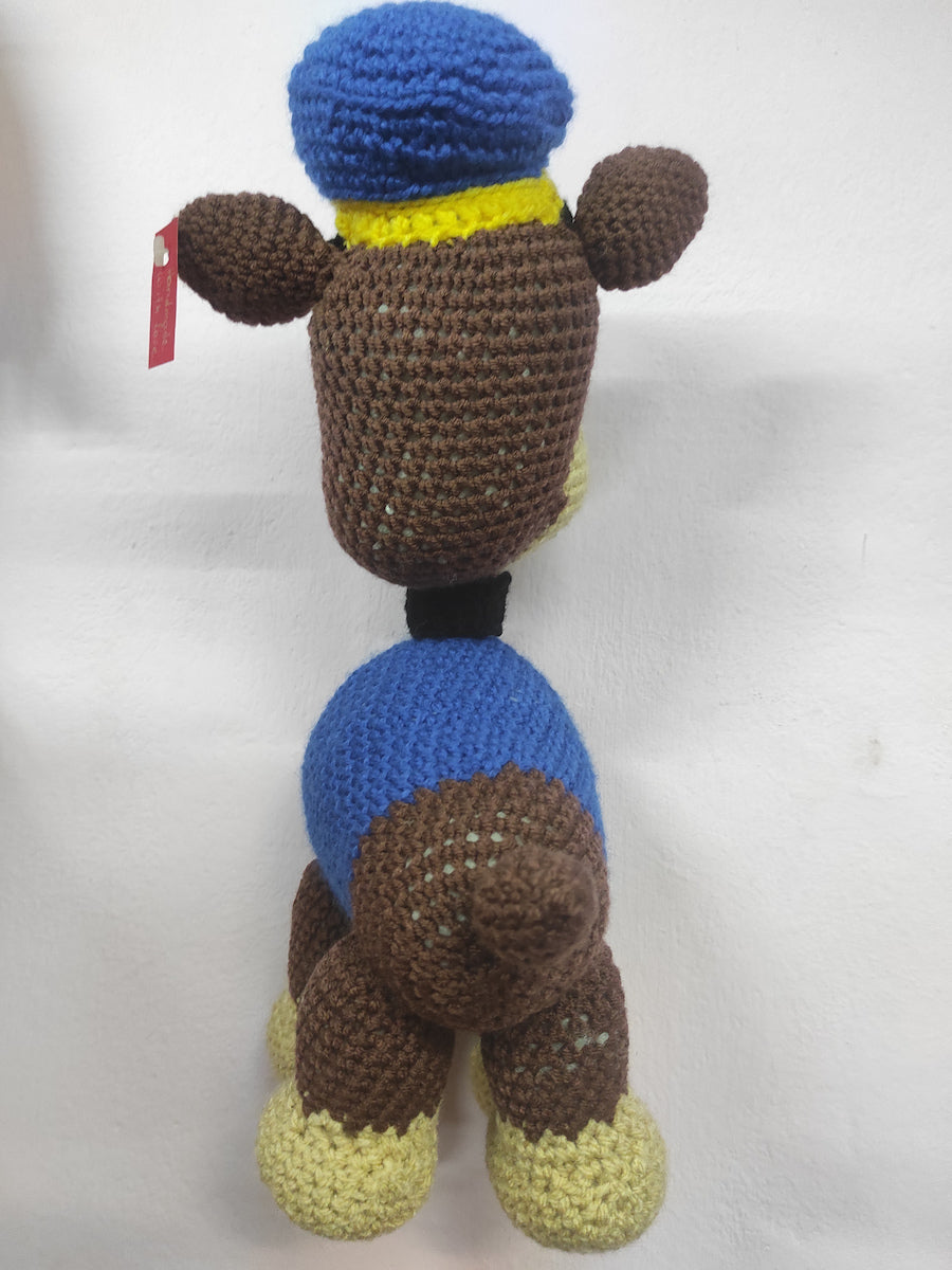 Χειροποίητο πλεκτό κουκλάκι τύπου Pew από Paw Patrol