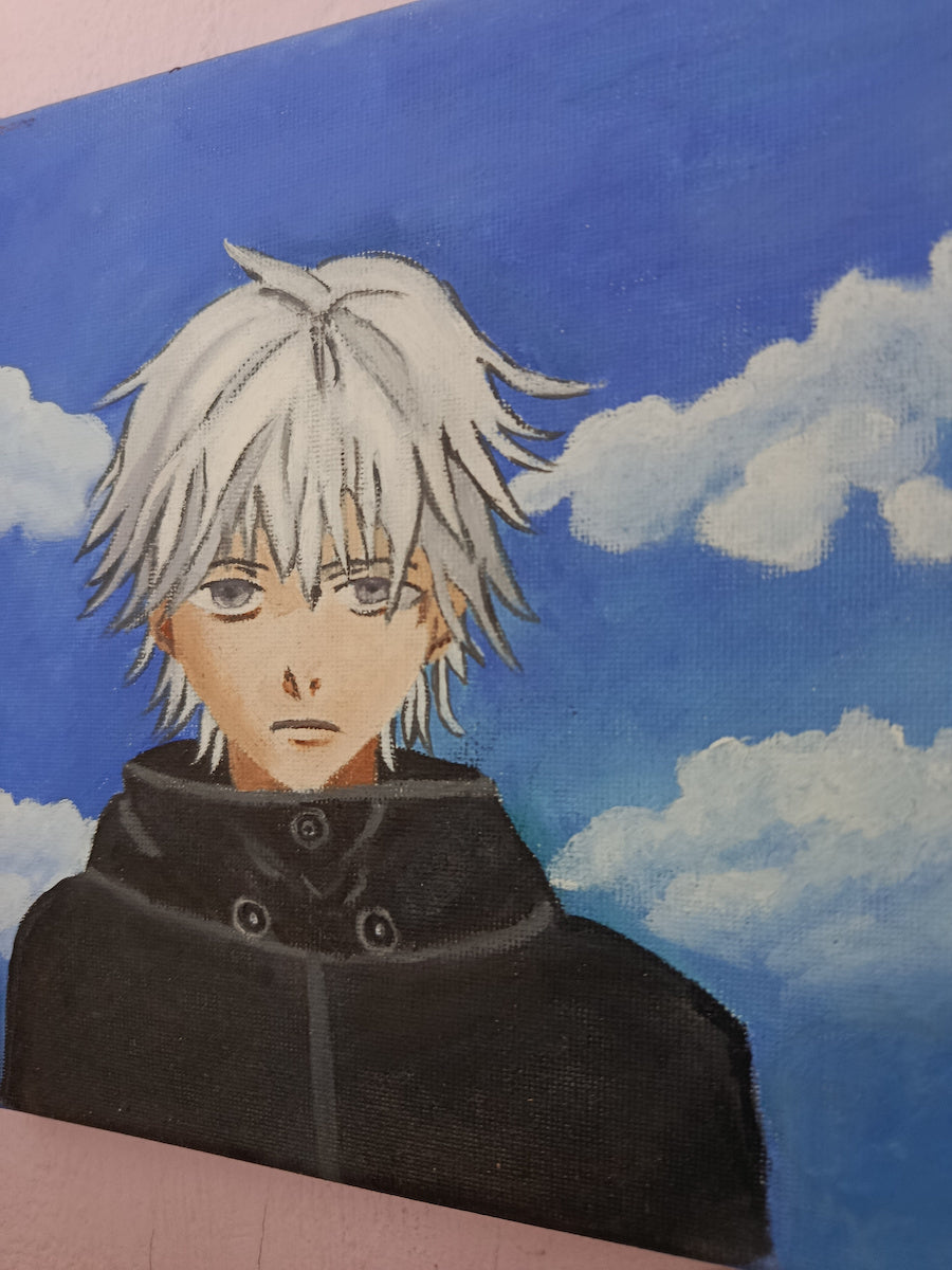 Χειροποίητος πίνακας Ζωγραφικής τύπου "Ken Kaneki"