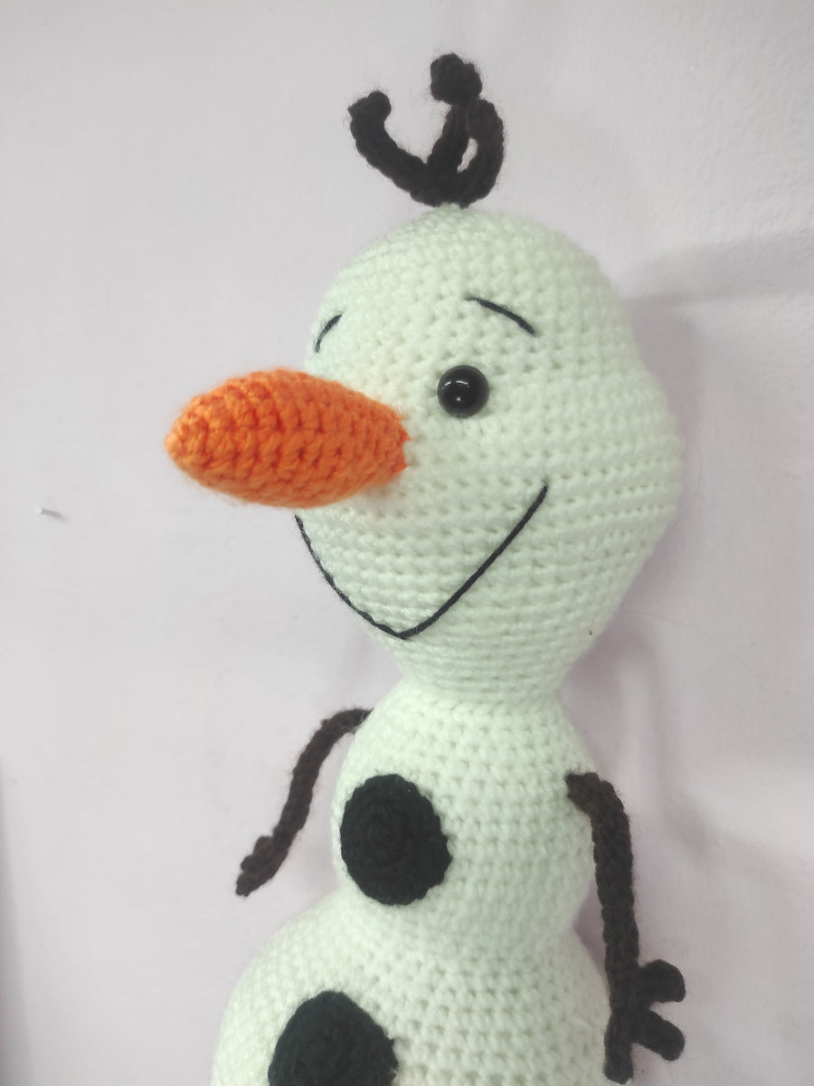 Χειροποίητη πλεκτή κούκλα τύπου Όλαφ