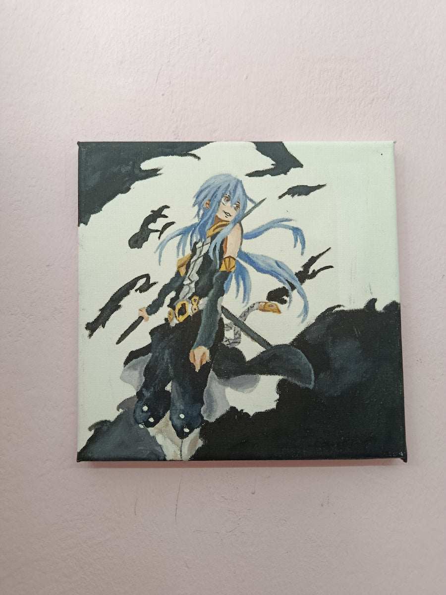 Χειροποίητος πίνακας Ζωγραφικής τύπου "Rimuru Tempest"