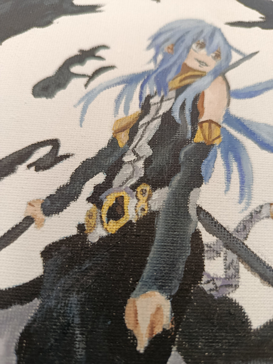 Χειροποίητος πίνακας Ζωγραφικής τύπου "Rimuru Tempest"